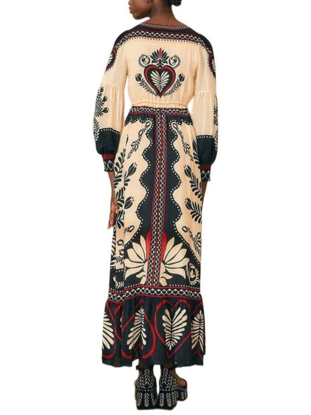 Absolutely stunning FARM Rio Passion Scarf Maxi Dress sz XS NWT - Picture 3 of 7
